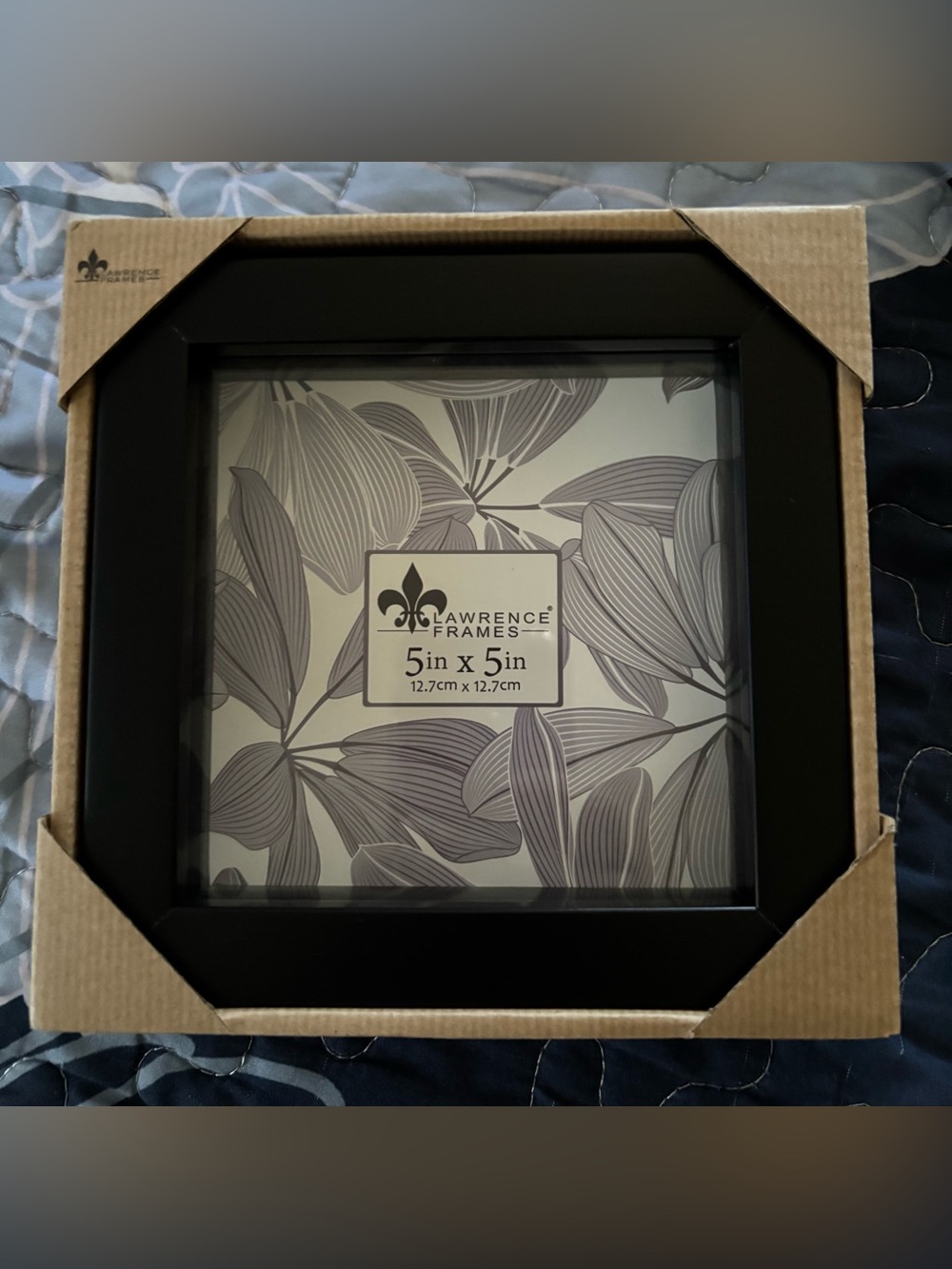 Lawrence Frames 785055 Shadow Box Frame, 5x5, Black